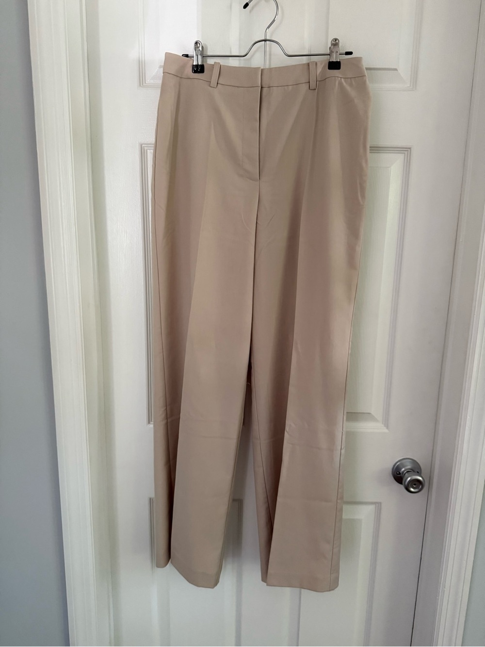 Mango Straight Leg Light Beige Light Tan Straight Size 8